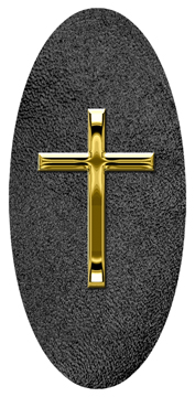 DG5000-510-GD-SH-BK Gold Single Cross Shimmer Black